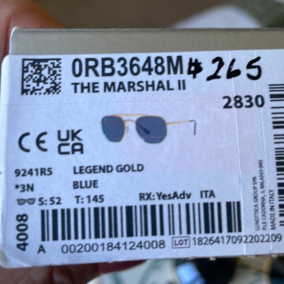 Brand New Ray Ban Sun! Great style! Green and Gold ! Great...